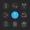 equilizer , home , tag , arrows , directions , avatar , downloa