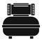 Equipment air compressor icon, simple style