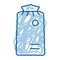 Equipment Bag Canoeing doodle icon hand drawn illustration