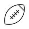 Equipment Ball Rugby Sports Icon Design