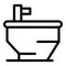 Equipment bidet icon, outline style