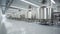 Equipment dairy plant, milk factory industry. Stainless steel storage and processing tanks.