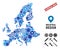 Equipment European Union Map Mosaic