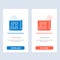 Equipment, Fitness, Inventory, Sports  Blue and Red Download and Buy Now web Widget Card Template