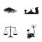 Equipment, justice, nature and other web icon in black style.figure, muscle, sport, icons in set collection.
