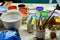 Equipment for paint Ceramic Benjarong