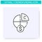 Equity crowdfunding line icon. Editable