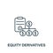 Equity Derivatives icon. Monochrome simple Policy icon for templates, web design and infographics