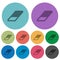 Eraser color darker flat icons