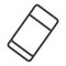 Eraser line icon, education and school, rubber
