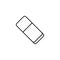 Eraser line icon, school and education element