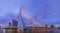 Erasmus bridge and Rotterdam cityscape - Netherlands