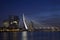 Erasmus Bridge in Rotterdam on the Nieuve-Maas River, Rotterdam, Netherlands