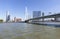 Erasmus Bridge And Skyline Of kop Van Zuid District In Rotterdam, Netherlands