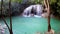 Erawan Waterfall, Erawan National Park in Kanchanaburi, Thailand