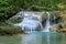 Erawan Waterfall tier 1, in National Park at Kanchanaburi, Thailand