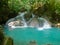 Erawan waterfalls, beautiful evergreen paradise of the Middle travelers. Ideal for relaxing