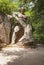 Ercole e Caco Hercules and Caco statue in the park of the monsters in Bomarzo, Italy.