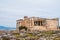 The Erechtheion or Erechtheum on Acropolis in Athens Greece