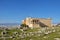 The Erechtheion or Erechtheum Temple in Acropolis of Athens , Greece