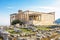 Erechtheion temple with Caryatid Porch on the Acropolis in Athens, Greece