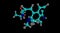 Ergometrine molecular structure isolated on black