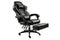 ergonomic office chair with built-in lumbar support and footrest