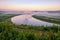 The Erguna river in the Hulunbuir grassland sunrise