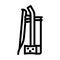 erhu chinese line icon vector illustration