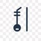 Erhu vector icon isolated on transparent background, Erhu trans