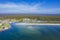 Erial view of Huskisson near Jervis Bay, NSW South Coast, Australia