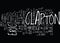 Eric Clapton Guitar Legend Text Background Word Cloud Concept