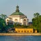 Eric Ericsonhallen concert hall, formerly Skeppsholmen Church until 2009. View from Stockholms strom, Stockholm, Sweden