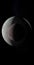 Eris, transneptunian dwarf planet, rotating. 3d render