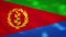 Eritrea dense flag fabric wavers, background loop