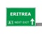 ERITREA road sign isolated on white