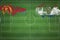 Eritrea vs Paraguay Soccer Match, national colors, national flags, soccer field, football game, Copy space