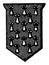 Ermines Shield Fur are shield or escutcheon emblazoned with the fur represented by argent, vintage engraving