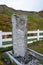 Ernest Shackletonâ€™s grave at an abandoned whaling station, Grytviken, Antarctica