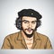 Ernesto Che Guevara. Vector Portrait Illustration. November 1, 2017