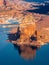 Eroded Butte On Shore Of Lake Powell