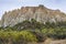 Eroded clay cliffs near Omarama in New Zealand.