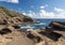 Eroded cliffs at Halona near Waikiki on Oahu