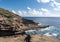 Eroded cliffs at Halona near Waikiki on Oahu