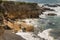 Eroded cliffs in Paparoa National Park