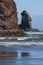 Eroded cliffs at Piha beach