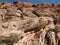 Eroded fossil sand dunes in Red Rock Canyon near Kraft Mountain