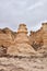 Eroded limestone column or stack at Castle Rock