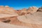 Eroded mountains in arizona in the coyote butte wilderness area