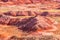 Eroded Red Hills Of Arizona Painted Desert